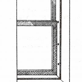 Holes in a window frame
