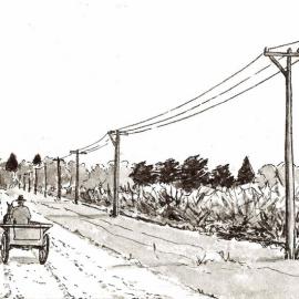 Road to Lincoln College 1938