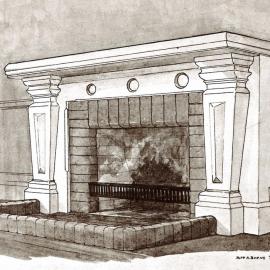 The Fireplace in Ivey Hall