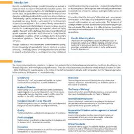 2005-2015 Lincoln University Statement of Strategic Direction