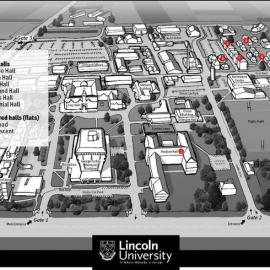 2008 Halls of Residence Campus Map Lincoln University