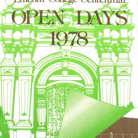 1978 Lincoln College Centennial Open Days