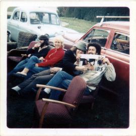 Outdoor party at Prebbleton flat 2