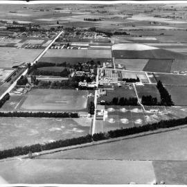 c.1930s - c.1940s Aerial view of Canterbury Agricultural College 