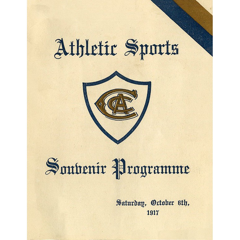 1917 Canterbury Agricultural College Athletic Sports Programme