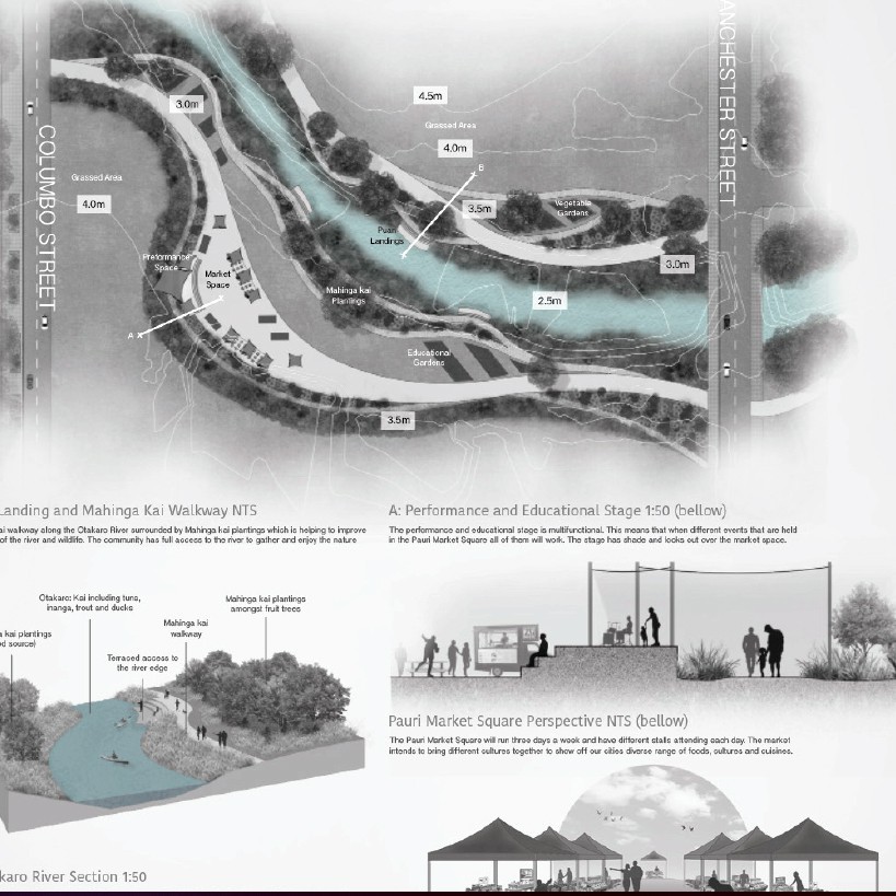 2019 Pauri Market Square: Ōtākaro River Corridor - Sarah Crawford