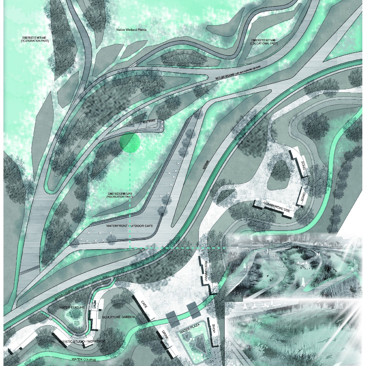 2019 Aquaphilia: A Waterfront Revitalization with water-based familiarity, comfort and space identity - Zhiyi Zhong