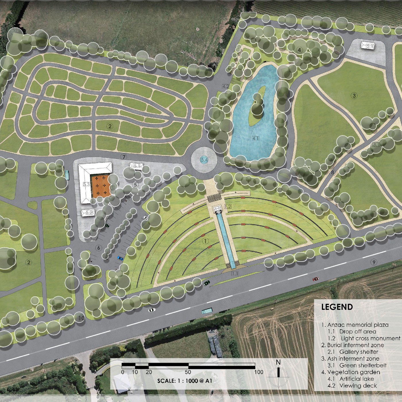 2017 Yaldhurst Cemetery Design: Functional Cemetery - Edison Sun