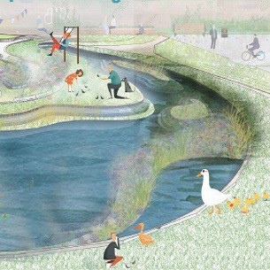 2017 - To live with water in an amphibious neighbourhood - Zhiyi Zhong
