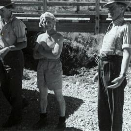 35 Mr Sharp poses while Messrs