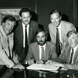 Late 1980s Bruce Ross and Sir Allan Wright