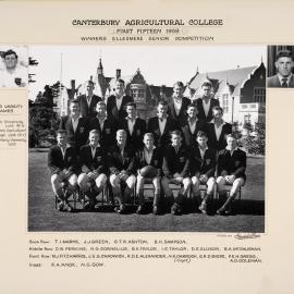 1958 Rugby First Fifteen