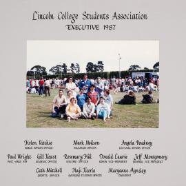 1987 Lincoln College Students' Association Executive