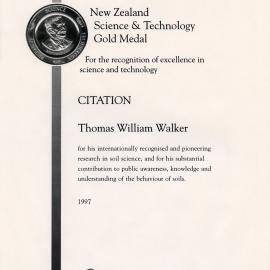 Rutherford Medal Citation