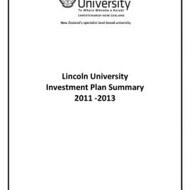2011-2013 Lincoln University Investment Plan