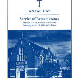 1998 
Anzac Day Service 