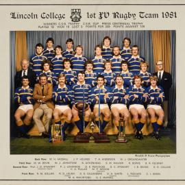 1981 Rugby First Fifteen