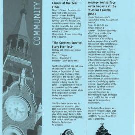 11 December 2000 
Lincoln University Community Diary