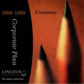 1996-1999 Corporate Plan - A Summary
Lincoln University