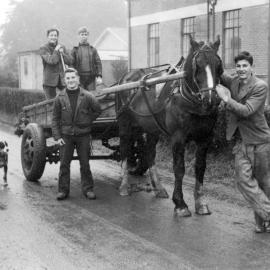1946 or 194747 On the Jogger outside the laboratory lecture building