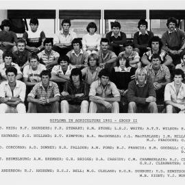 1981 DipAg Group II  Diploma in Agriculture