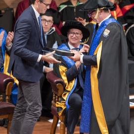 2022 Lincoln University Graduation Ceremony,
An honoris causa honorary doctorate in science is being awarded to Professor Bruce Scoggins 01
