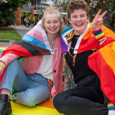 28 September 2022
Rainbow crossings have pride of place on campus