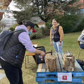 First day(my school), first try(knock in a nail)