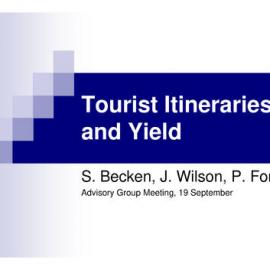 Tourist Itineraries and Yield