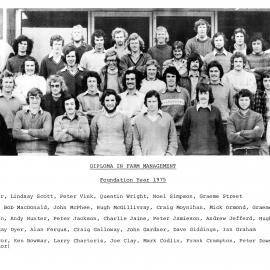 1975 DipFM Foundation Year