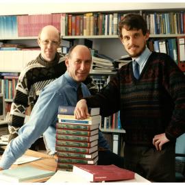 1992 Ron Sheppard, Professor Ralph Lattimore and Dr Paul Dalziel