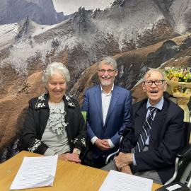 2022 Ross Building Naming Event - Bruce and Gill Ross and Paul Dalziel