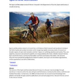 Sports and Recreation