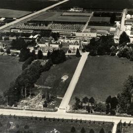 1947 Canterbury Agricultural College aerial view