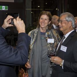 Lisa Choegyal, recipient of the Lincoln University Medal, at the Chancellor's Cocktail Function, 2024 (5)