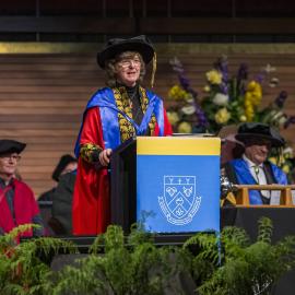 At the graduation ceremony, Deborah Kennedy Gilberston 10