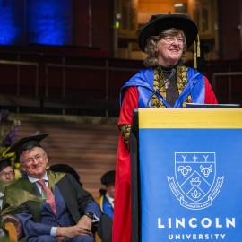 At the graduation ceremony, Deborah Kennedy Gilberston 09