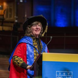 At the graduation ceremony, Deborah Kennedy Gilberston 04