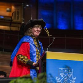 At the graduation ceremony, Deborah Kennedy Gilberston 03