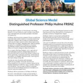 2024 LU Global Science Medal Citation - Philip Hulme