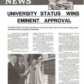 1988 Lincoln College  News,  No. 5, March 1988