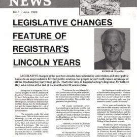 1989 Lincoln College  News,  No. 6, June 1989