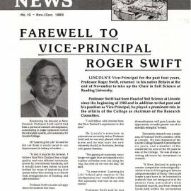 1989 Lincoln College  News,  No. 10, Nov-Dec 1989