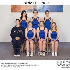 2010 Netball Team F