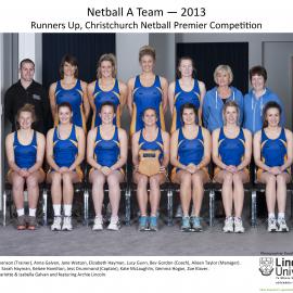 2013 Netball A Team