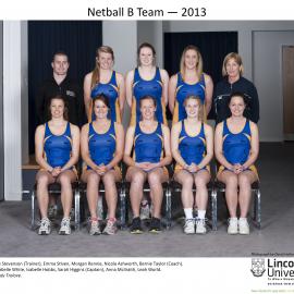 2013 Netball B Team