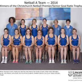 2014 Netball A Team