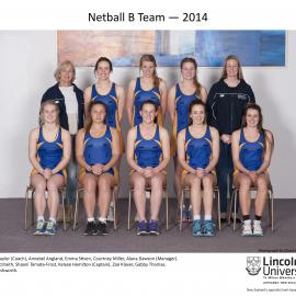 2014 Netball B Team