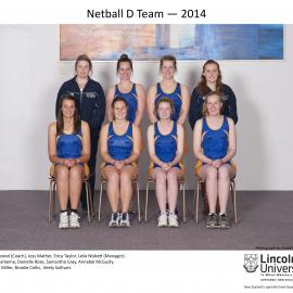 2014 Netball D Team