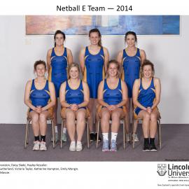 2014 Netball E Team